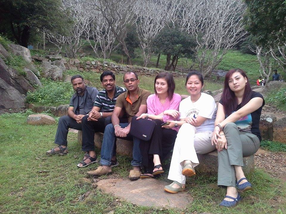 With Sikkim University peace and conflict studies students and professors